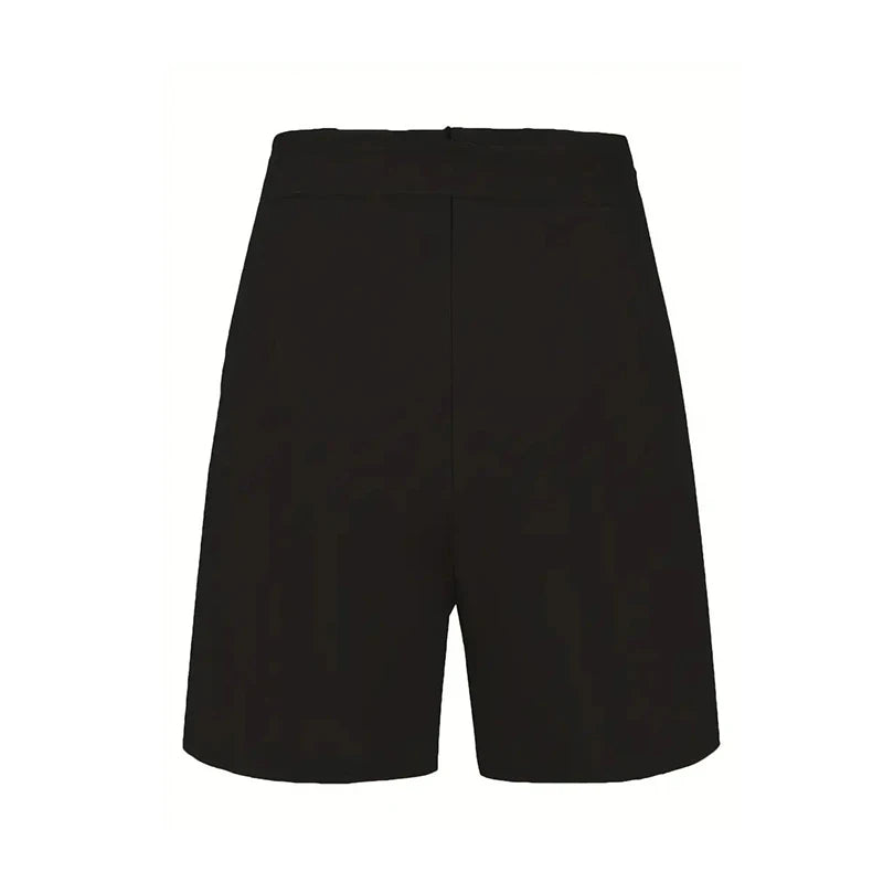 Y2K High Waist Button Shorts – Tie Waist Beach Shorts for Women - 3KDyn